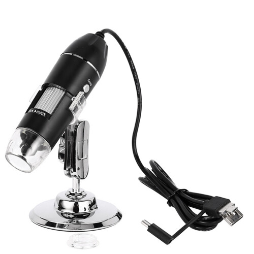 CaméRa de Microscope à Grossissement pour Microscope NuméRique USB 1600X, Compatible avec Windows 7/8/10, Microscope USB Portable