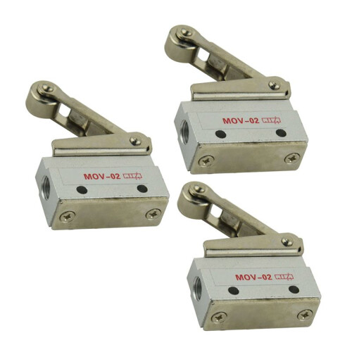 3X MOV-02 8.5mm 2 Position 3 Way Roller Lever Mechanical Valve