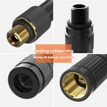 2X Tuyau D'Extension pour Pompe à Air de Vélo 8 mm, Cordon, Pièces de Rechange pour Gonfleur de Pneus de Vélo, Accessoires.