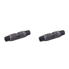2X Connettore di Prolunga RJ45 Cat6A UTP LAN Senza Utensili, Adattatore di Giunzione per Estensore di Rete, Scatola di Connessione