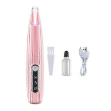(F2 Pink)Paw Trimmer for Dogs Electric, Pet Paw Trimmer with LED Light, Pet Hair Clippers Rechargeable Low Noise