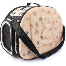Pet Carrier Bag for Dog Cat Rabbit Breathable Detachable Washable (Beige)