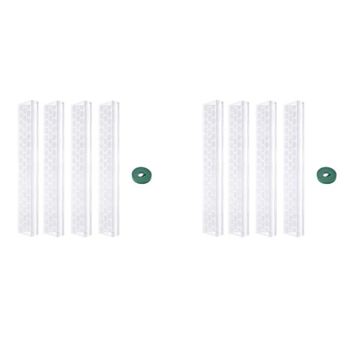 8 Pcs 17 Inch Plastic Moss Pole for Plants Monstera,Designed Specifically for Climbing Plants, Stackable Plant Support