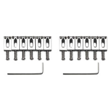2Ensemble 10.5Mm Guitare Tremolo Pont Selles pour  Stratocaster Strat Telecaster Tele Accessoires de Guitare Électrique,Argent
