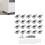 20 Stück Compacts Leise Rollen Rad Möbel Linearrad Feste Rollen 2