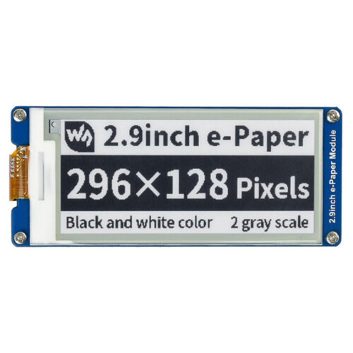 2X Waveshare 2.9 Inch E-Ink Display Local Refresh 296X128 Resolution SPI Communication Interface for Raspberry Pi 4