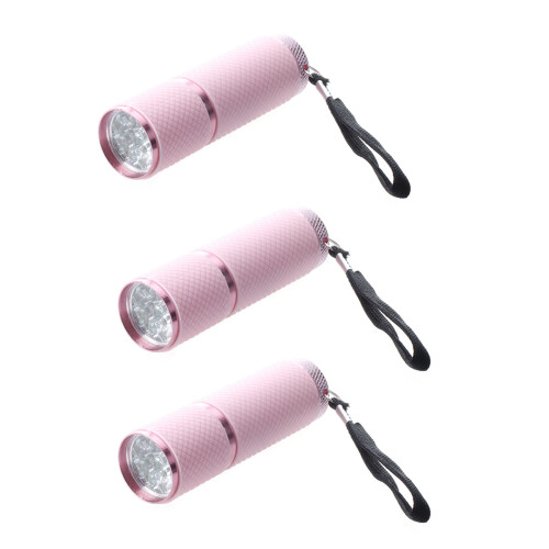 3X Outdoor   Rubber Coated 9-LED Flashlight Torch