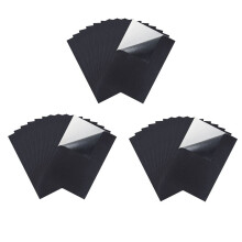 Black Adhesive Back Sheets Fabric Sticky Back Sheets Self-Adhesive Durable and Water Resistant, 30 PCS