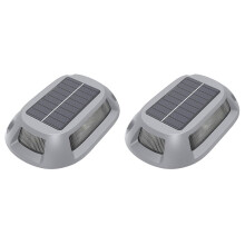 Solar Deck Light with  Light Sensor, Aluminium LED RGB Path Lights for Garden, Yard,Stairs