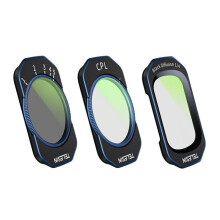 TELESIN Kit de Filtres D'Objectif pour Pocket3 : Filtre CPL + VND1-5 + 1/4 Noir à Diffusion, Accessoires pour Caméra D'Action