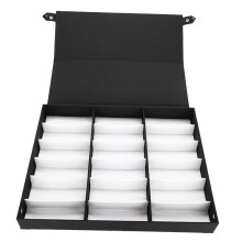 Glasses Organizer 18 Grids Glasses Display Case Sunglasses Storage Box Organizer Glasses Jewelry Display Box