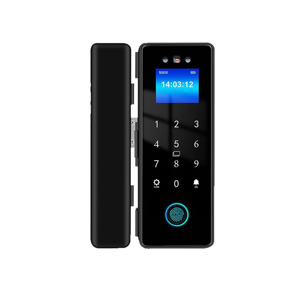 Tuya Wifi Glass Door Lock 3D Face Recognition Biometric Electronic Fingerprint Unlock 13.56Mhz Ic Card Unlocking 6033687960545