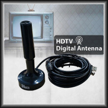 High-definition TV digital antenna, high-definition TV converter, receiver, LCD LED display, USB plug, magnetic base, 5-meter RF cable, SM-515USB Shi