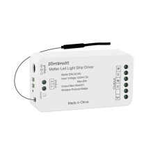 ZEMISMART Matter WiFi Led Light Strip Driver CCT DC12V 24V Work with Tuya Homekit Smartthings for Home Alexa