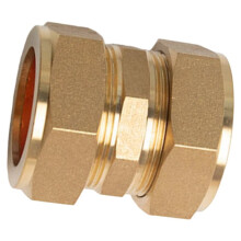 Plumbstation 35mm Straight Compression Coupler for Secure, Watertight Plumbing Connections
