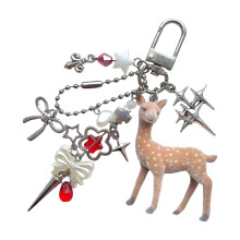 Leuke cadeau-sleutelhanger met hertenkralen voor meisjes met-B