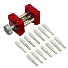 Vise, Multi-Functional Clamp with 14 Stainless Steel Bars, Suitable for Securing Miniature Parts. A