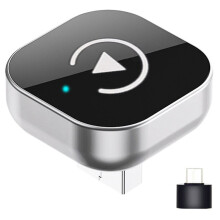 2-in-1  Draadloze CarPlay- en voor Android Auto-Adapter 5GHz Wifi, Type-C/USB Stekker en Spelen Smartbox voor Autodongle