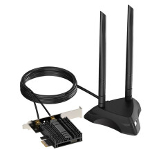 EDUP WiFi 6 Gigabit 1800Mbps Network Card PCIe Wireless Receiver Adapter  5.2 Network Card with Base