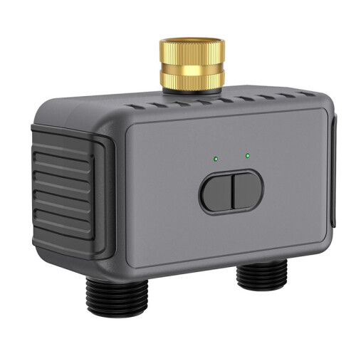 Tuya WiFi Water Timer  2 Outlets Sprinkler Timer Garden Watering System Drip Irrigation Controller Rain Delay