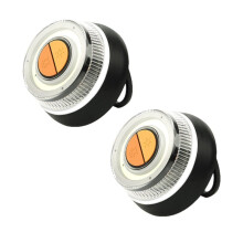 2 Stuks Universele V16 Autowaarschuwingslichten, LED-Noodverlichting, Geel Licht, Verkeerslicht met Sterke Magnetische Inductie voor Voertuigen