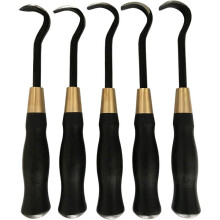 5-Teiliges Bonsai-Schaber-Set mit Klingen in Verschiedenen Größen und Aufbewahrungstasche - Werkzeugset zum Schnitzen Von Abgestorbenem Bonsaiholz