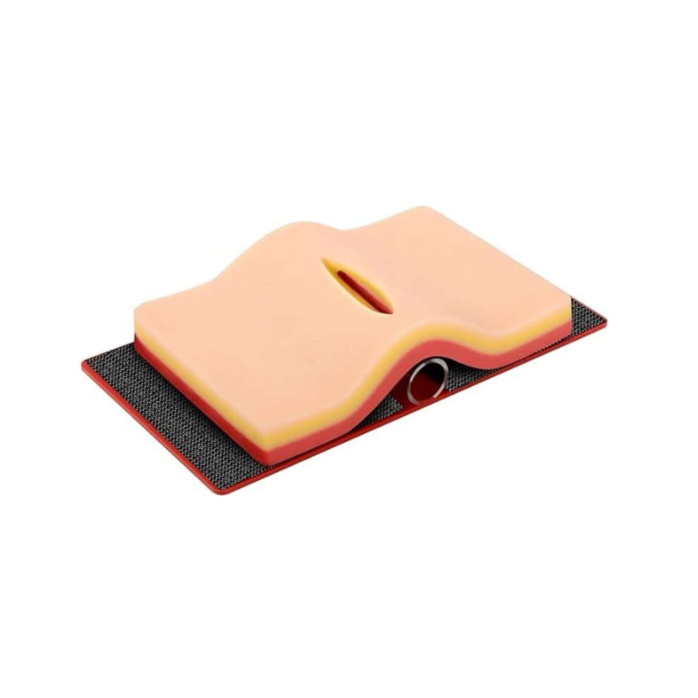 Skin-Like Suture Pad with Hook Loop Device for DIY Wounds for Medical and Veterinary Students Suture Practice Training