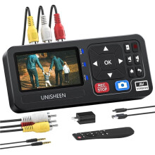 UNISHEEN Conversor de VHS para Digital - Gravador de Vídeo para Digital para VHS, VCR, DVR, DVD, Cassete e Consoles de Jogos - Plugue EUA