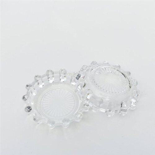 Amber Glass Candle Holder Tray for Tea Lights, Votives & Diffusers - Home Decor