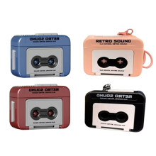 4Pcs  Retro Recorder Keychain Cassette Player Fun Music Box Pendant  Recordable Music Box for Backpacks Handbags