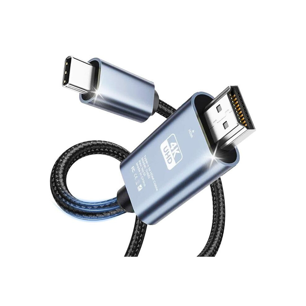 Hdmi Cable - Hautstore - Usb C To Hdmi - 4K 60Hz - 2M - Compatible With Surface, Macbook, Ipad 8117028396069