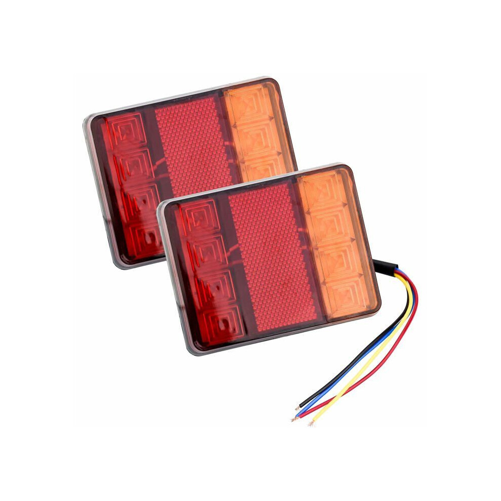 Pcs 12V Led Tail Lights, Multifunctional Rear Lights For Tractor Truck Trailer 4383903140506