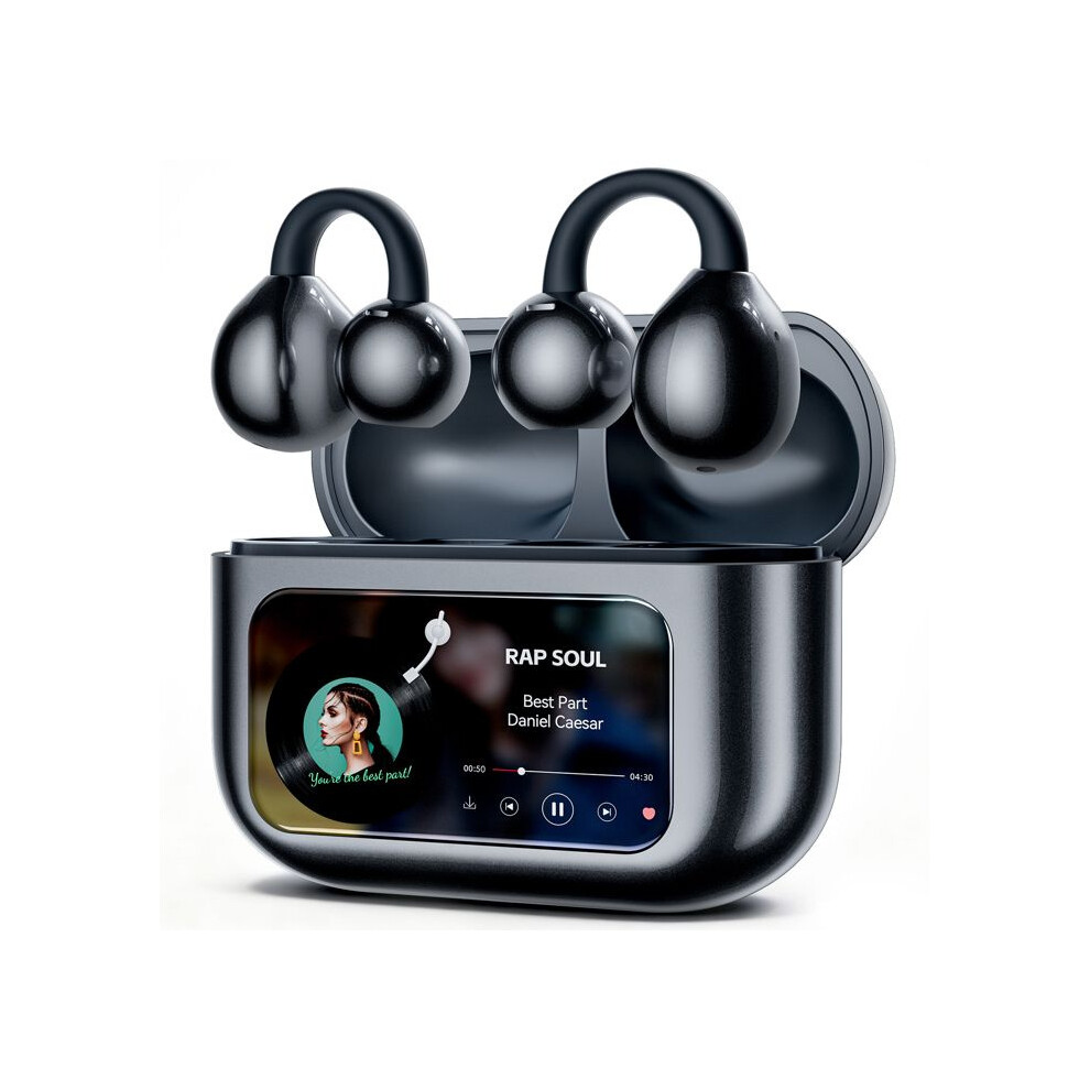 Djoin Wireless Clip-On Earbuds, Bluetooth 5.4, Open Earbuds With Multifunctional Touchscreen, Ipx7 Waterproof, 4Ghz, Hifi Stereo, 60H Playtime 5942369142319