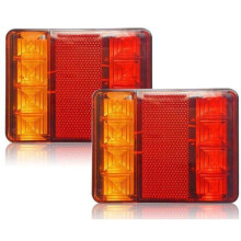 12V LED Trailer Lights, 2 Pieces, Multifunctional Rear Lights for Tractor, Truck, Trailer