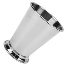 Stainless Steel Elegant Retro Beaded Mint Julep Cup High Stability for Home Barware Cocktail Enthusiasts(Classic Silver)