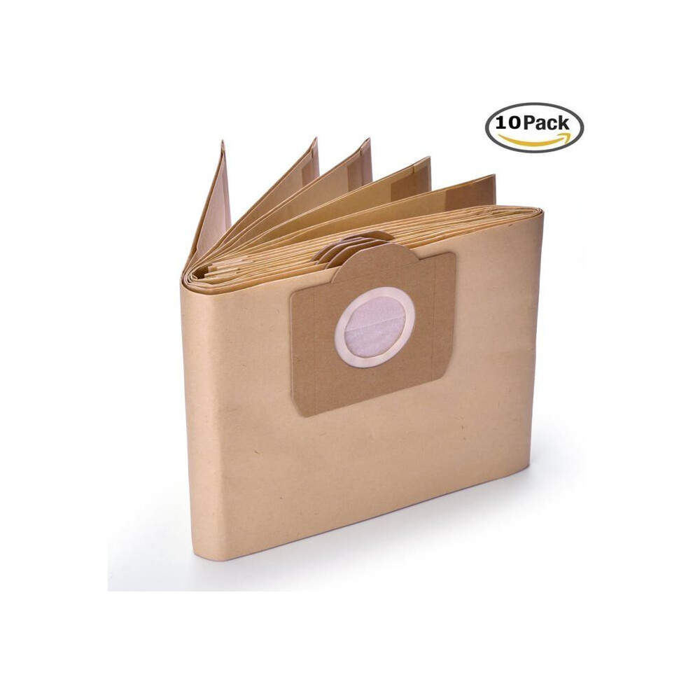 Pack Of 10 6.959-130.0 Paper Dust Bags A 2201/2204/2504 For Karcher Wd3 Wd3p Wet & Dry Vacuum Cleaner Replacement 7399504226997