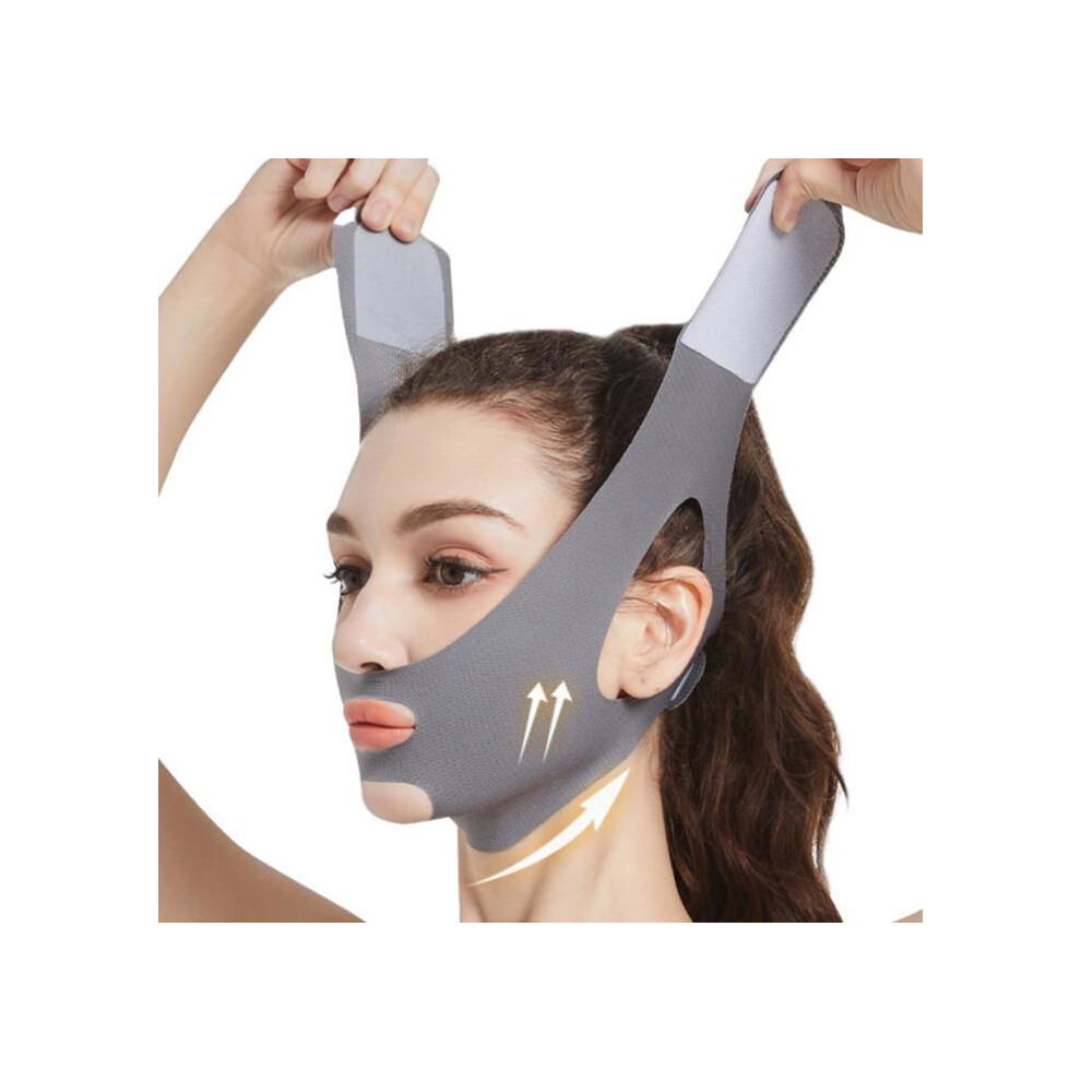 Face wrap for face, Reusable V-shaped mask, Face mask, Face bandage, Double chin wrap, use