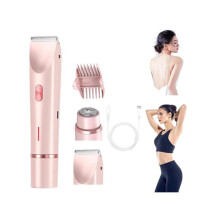 2-in-1 Electric Shaver - DIFFERENTLY - Pink - Waterproof - Rechargeable - Wet and Dry Use