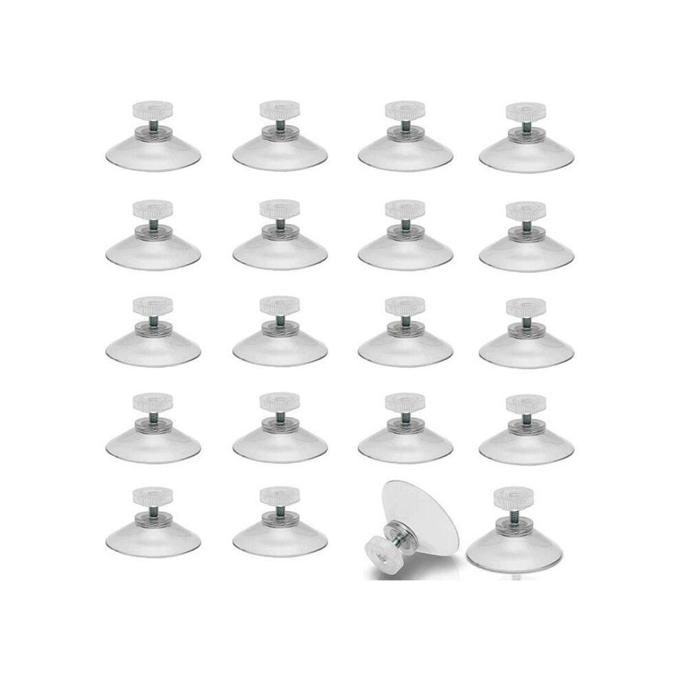 Screw-In Suction Cups - Dlzaoao - 40Mm - 20 Pieces - Transparent - M5 Shank 5993662248772
