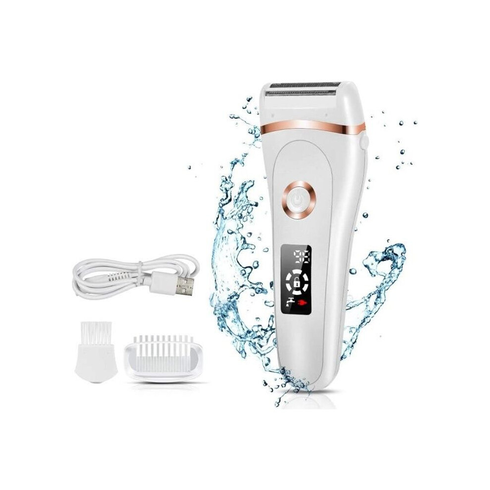 Women's Electric Razor - La'prado - Rechargeable - Electric Bikini Trimmer - White