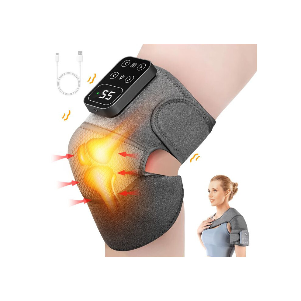 TTLIFE Wireless Knee Massager, Heating Knee Pad Massager, Relax and Relieve Knee Fatigue