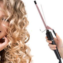 Professional Electric Hair Curler, Negative Ion Curling Iron, Styling Tool, 9mm, EU Plug, 220V