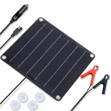 10W Solar Battery Charger Maintainer 12V Waterproof, Solar Trickle Charger , for Car Truck Boat RV Motorcycle