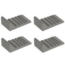 Protection Murale pour Poubelle, Sans Perçage, Tapis Antidérapant Adhésif, Lot de 4, pour Salle de Bain