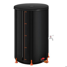 Récupérateur d'eau de Pluie Pliable 250 L-Duoku-Réservoir en PVC 500D avec Robinet et Kit Trop-plein, pour Collecter l'eau