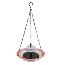 Fontaine Solaire Décorative D'Extérieur avec Abreuvoir pour Oiseaux, Attire les Oiseaux Sauvages dans Votre Jardin.