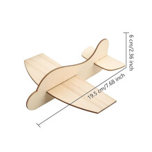24Pcs Wooden Blank Airplane DIY Crafts Kids Painting Toy Birthday Party Favors Glider Gift Unfinished Wood Plane Model