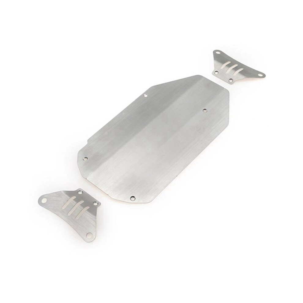 For Tt02 Tt-02 1/10 Rc Car Stainless Chassis Armor Kit Upgrade Front & Rear Protector 4713534843840