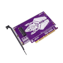 JEYI PCIe5.0 to EDSFF E3.S Adapter Card 128Gbps NVMe SSD Expansion Card Supports X4/X8/X16 Slots for Desktop