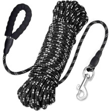 Laisse pour Chien - OUTAD - 10m - Nylon Résistant - Poignée Rembourrée - Crochet Pivotant 360